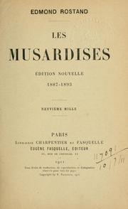 Cover of: Les musardises, 1887-1893. by Edmond Rostand