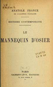 Cover of: Le mannequin d'osier.