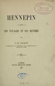 Cover of: Hennepin: ses voyage et ses oeuvres.