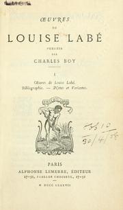 Cover of: uvres de Louise Labé