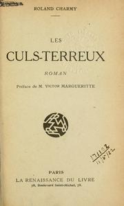 Cover of: Les culs-terreux: roman.  Préf. de Victor Margueritte.