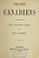 Cover of: Chants canadiens à l'occasion du 24 juin 1880