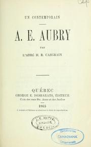 Cover of: A.E. Aubry