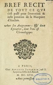 Cover of: Bref récit et succincte narration de la navigation faite en 1535 et 1536 parle capitaine Jacques Cartier aux îles de Canada, Hochelaga, Saguenay et autres.