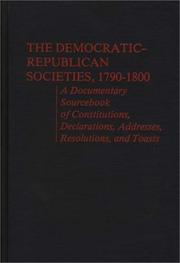 Cover of The Democratic-Republican Societies, 1790-1800
