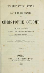 Cover of: La vie et voyages de Christophe Colomb