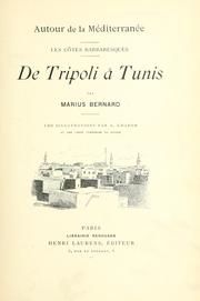 Cover of: De Tripoli à Tunis