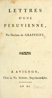 Cover of: Lettres d'une Péruvienne