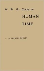 Cover of: Studies in human time | Georges Poulet