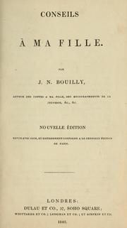Cover of: Conseils à ma fille
