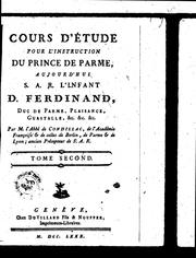 Cover of: Cours d'étude pour l'instruction du Prince de Parme by Etienne Bonnot de Condillac