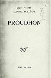 Cover of: Proudhon
