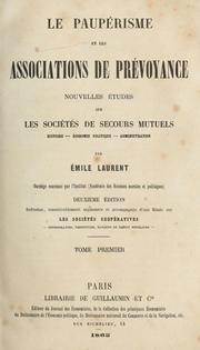 Le paupérisme et les associations de prévoyance by Émile Laurent