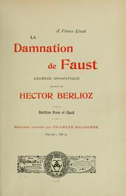 Cover of: La damnation de Faust: légende dramatique