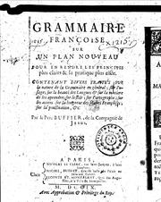 Cover of: Grammaire françoise sur un plan nouveau