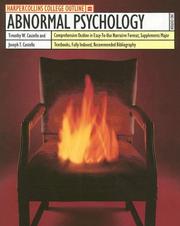 Cover of: Abnormal Psychology (HarperCollins College Outline)