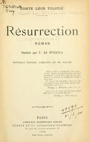 Cover of: Résurrection by Lev Nikolaevič Tolstoy