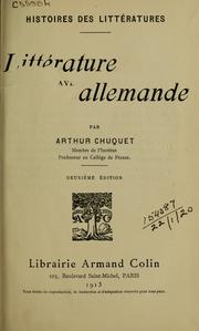 Cover of: Littérature allemande.