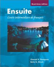 Cover of Workbook/Lab Manual to accompany Ensuite by Chantal P. Thompson