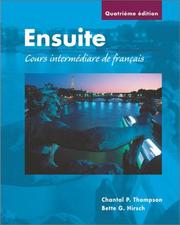 Cover of: Workbook/Lab Manual to accompany Ensuite: Cours intermediaire de francais