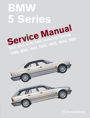 BMW 5 Series (E34) Service Manual by Ross Cox