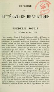Cover of: Histoire de la littérature dramatique by Jules Janin