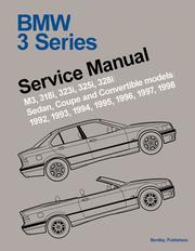 Cover of: BMW 3 Series (E36) Service Manual:  1992-1998 (BMW)