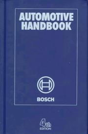 Cover of: Automotive Handbook by Ross Cox
