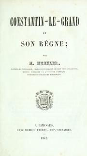 Cover of: Constantin-le-grand et son règne