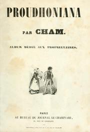 Cover of: Proudhoniana by Cham