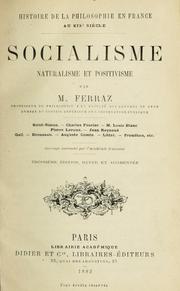 Cover of: Socialisme, naturalisme et positivisme.