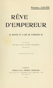 Cover of: Rêve d'empereur by Frédéric Loliée