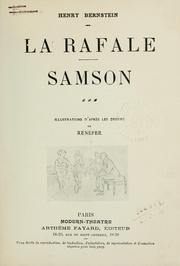 Cover of: La rafale.: Samson.  Illus. d'apres les dessins de Renefer.