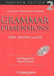 Cover of: Grammar Dimensions 2, Platinum Edition: Form, Meaning, and Use
