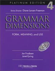 Cover of: Grammar Dimensions by 