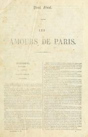 Cover of: Les amours de Paris by Paul Féval