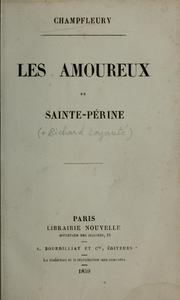 Cover of: Les amoureux de Sainte-Périne by Champfleury