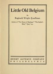 Cover of: Little old Belgium