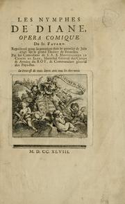 Cover of: Les nymphes de Diane: opera comique.