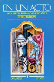 Front cover of En un acto by Frank Dauster
