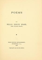 Poems by Nellie Seelye Evans
