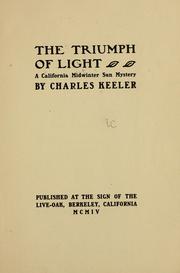 Cover of: The triumph of light: a California midwinter sun mystery