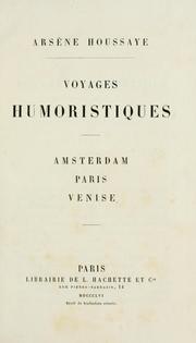 Cover of: Voyages humoristiques: Amsterdam, Paris, Venise