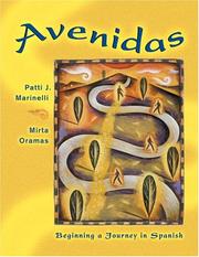 Cover of: Avenidas: Beginning a Journey in Spanish (with Audio CD)