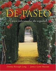 Cover of: De paseo by Donna Reseigh Long, Janice Lynn Macián