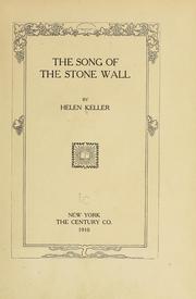 Cover of: song of the stone wall ...
