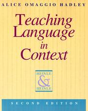 Cover of: Teaching Language in Context (Teaching Methods) by Alice Omaggio Hadley