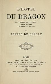 Cover of: L' hôtel du dragon: Souvenirs de voyages, Deux visites, Les gens qui posent