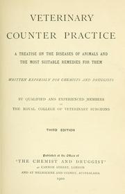 Cover of: Veterinary counter practice. by Royal College of Veterinary Surgeons.