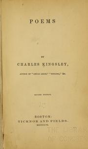 Cover of: Poems by Charles Kingsley